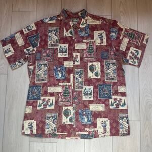 Reyn Spooner 2009 Mele Kalikimaka Limited Issue Hawaiian Traditions shirt XXL